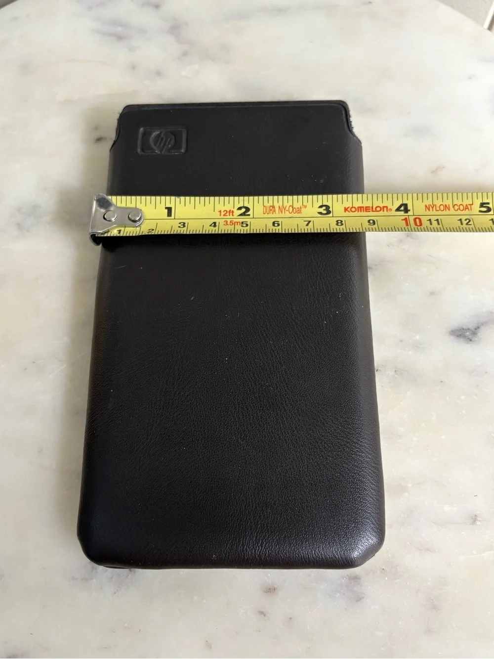 Vintage Hewlett-Packard 10B Business Calculator w/Protective Travel Case Brown